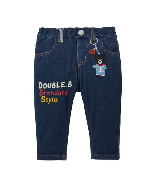 DOUBLE_B(ダブルビー)の「チェーンモチーフパンツ(その他パンツ・キッズ・インディゴブルー・130cm/120cm/110cm/100cm/90cm/80cm)」の1枚目の写真