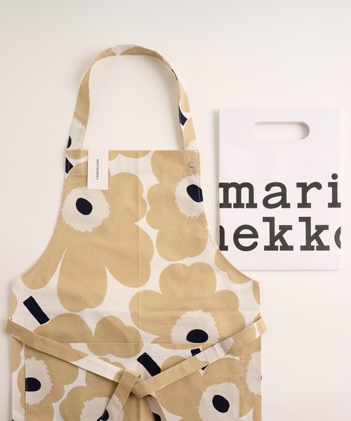marimekko(マリメッコ)の「【ZOZO限定 ギフト/ショッピングバック付】Pieni Unikko / apron(エプロン・レディース・ベージュ系その他・FREE)」の1枚目の写真