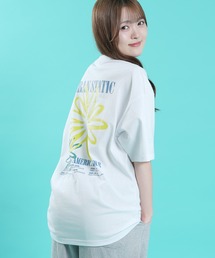 【SIDEWAY STANCE】 グラフィック プリント 半袖 Tシャツ