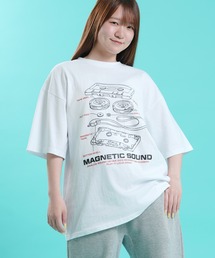 【SIDEWAY STANCE】 グラフィック プリント 半袖 Tシャツ