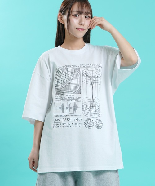 SIDEWAY STANCE(サイドウェイスタンス)の「【SIDEWAY STANCE】 グラフィック プリント 半袖 Tシャツ(Tシャツ/カットソー・メンズ・ホワイト/オートミール/ライトグレー系1/ライトグレー系3/ホワイト系3/パープル系2/ブラック系2/ホワイト系2/ホワイト系1/ホワイト系/ブラック/ブラック系3/ブラック系1/カーキ系/ブラック系・MEDIUM/SMALL/X-LARGE/LARGE)」の5枚目の写真