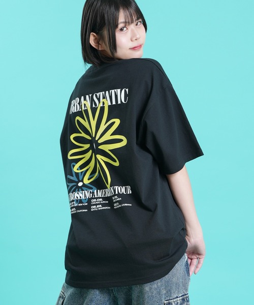 SIDEWAY STANCE(サイドウェイスタンス)の「【SIDEWAY STANCE】 グラフィック プリント 半袖 Tシャツ(Tシャツ/カットソー・メンズ・ホワイト/オートミール/ライトグレー系1/ライトグレー系3/ホワイト系3/パープル系2/ブラック系2/ホワイト系2/ホワイト系1/ホワイト系/ブラック/ブラック系3/ブラック系1/カーキ系/ブラック系・MEDIUM/SMALL/X-LARGE/LARGE)」の7枚目の写真