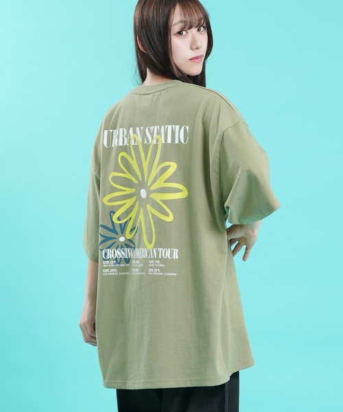 SIDEWAY STANCE(サイドウェイスタンス)の「【SIDEWAY STANCE】 グラフィック プリント 半袖 Tシャツ(Tシャツ/カットソー・メンズ・ホワイト/オートミール/ライトグレー系1/ライトグレー系3/ホワイト系3/パープル系2/ブラック系2/ホワイト系2/ホワイト系1/ホワイト系/ブラック/ブラック系3/ブラック系1/カーキ系/ブラック系・MEDIUM/SMALL/X-LARGE/LARGE)」の14枚目の写真
