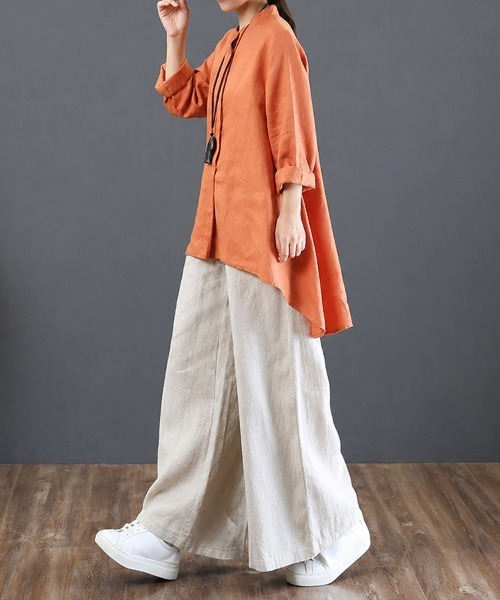 mielu（ミエル）の「ナチュラルイージーワイドパンツ（その他パンツ・レディース・グレー/ブラック/ベージュ・MEDIUM/LARGE）」の15枚目の写真