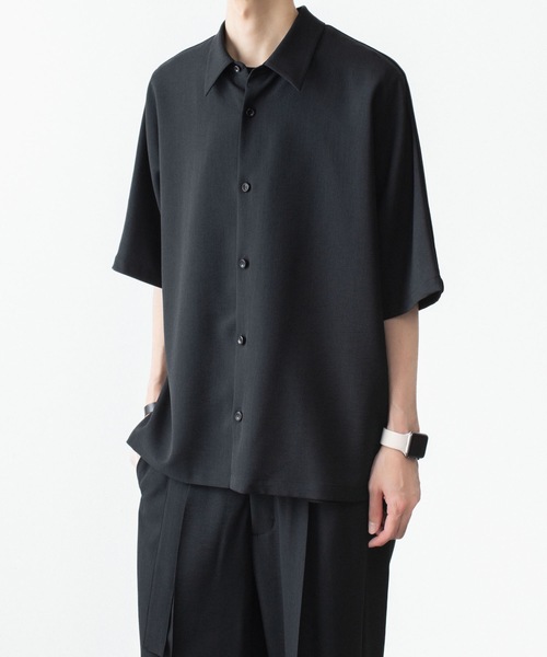 ATTACHMENT（アタッチメント）の「【 LIMITED 】PE ライトトロピカル ドルマンスリーブ レギュラーカラーシャツ S/S / PE LIGHT TROPICAL DOLMAN SLEEVE REGULAR COLLAR SHIRT S/S（シャツ/ブラウス・メンズ・グレー/ライトブルー/ブラック・4/3/2/1）」の11枚目の写真