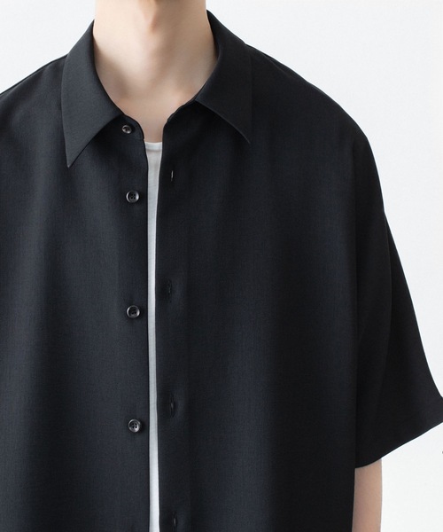 ATTACHMENT（アタッチメント）の「【 LIMITED 】PE ライトトロピカル ドルマンスリーブ レギュラーカラーシャツ S/S / PE LIGHT TROPICAL DOLMAN SLEEVE REGULAR COLLAR SHIRT S/S（シャツ/ブラウス・メンズ・グレー/ライトブルー/ブラック・4/3/2/1）」の19枚目の写真
