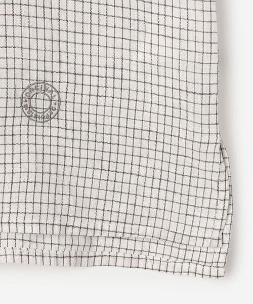 Bshop(ビショップ)の「ORCIVAL | リネンチェック ボートネックプルオーバー WOMEN(シャツ/ブラウス・レディース・ホワイト系その他・1)」の6枚目の写真