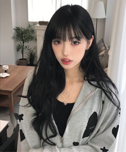 YOUHEE（ユヒ）の「[3COLORS] GRAPHIC WAFFLE HOOD ZIP-UP（パーカー・レディース・ライトグレー/チャコール/パープル・FREE）」の20枚目の写真