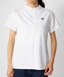 【FILA GOLF:フィラゴルフ】レディース半袖モックネックシャツ ハーフジップシャツ ゴルフ