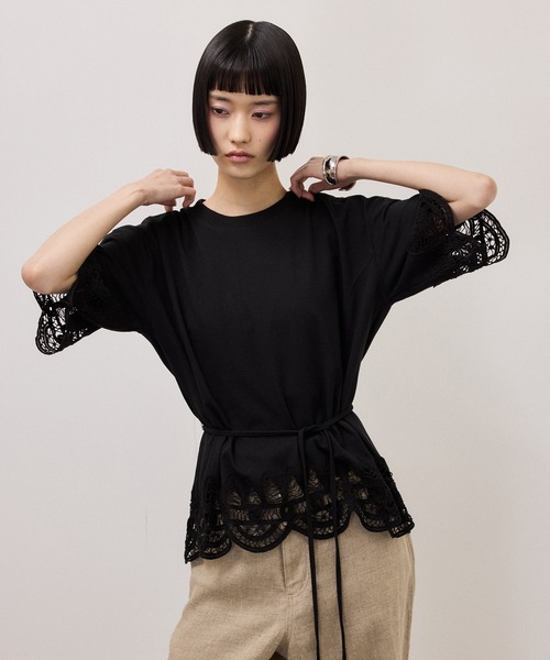 ADAM ET ROPE'（アダムエロペ）の「レースコンビT（Tシャツ/カットソー・レディース・ブラック/ホワイト/ホワイト系その他・FREE）」の22枚目の写真