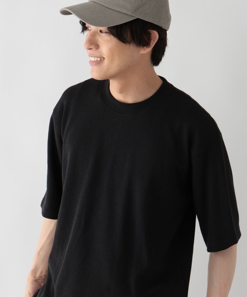 サラサラ快適DRYワッフルTシャツ/664233（Tシャツ/カットソー