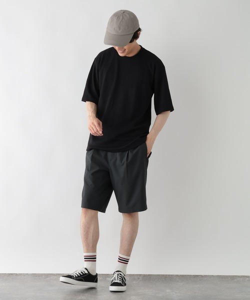 GLOBAL WORK(グローバルワーク)の「サラサラ快適DRYワッフルTシャツ/664233(Tシャツ/カットソー・メンズ・ブラック/ホワイト・X-LARGE/SMALL/MEDIUM/LARGE)」の11枚目の写真