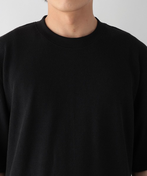 GLOBAL WORK(グローバルワーク)の「サラサラ快適DRYワッフルTシャツ/664233(Tシャツ/カットソー・メンズ・ブラック/ホワイト・X-LARGE/SMALL/MEDIUM/LARGE)」の21枚目の写真