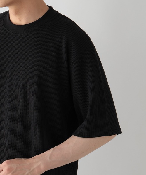 GLOBAL WORK(グローバルワーク)の「サラサラ快適DRYワッフルTシャツ/664233(Tシャツ/カットソー・メンズ・ブラック/ホワイト・X-LARGE/SMALL/MEDIUM/LARGE)」の22枚目の写真
