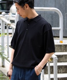 【ラクなのに上品】コットンタッチリラックスポロ
