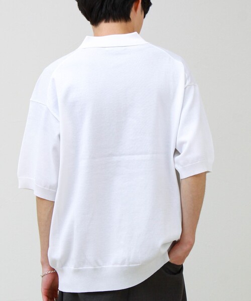 GLOSTER(グロスター)の「【ラクなのに上品】コットンタッチリラックスポロ(ポロシャツ・メンズ・ブラック/グリーン/オフホワイト・L/M/S)」の18枚目の写真