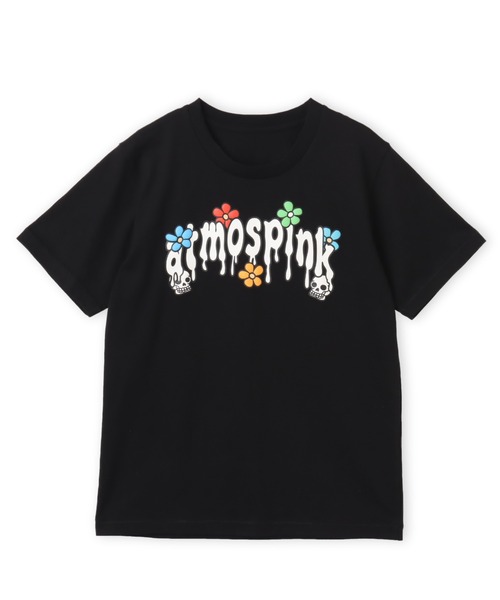 atmos pink(アトモスピンク)の「atmos pink Drip Logo T-shirt / アトモス ピンク ドリップ ロゴ ティーシャツ(Tシャツ/カットソー・レディース・ブラック/ホワイト・M/S)」の1枚目の写真
