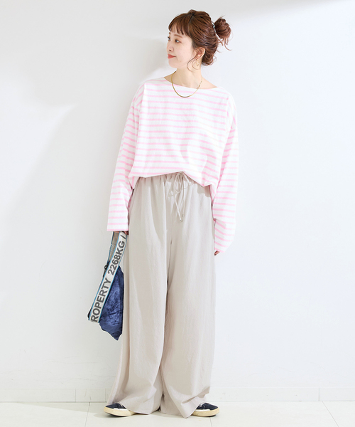 B.C STOCK(ベーセーストック)の「《追加》手洗い可 / フィブリルRelaxパンツ(その他パンツ・レディース・ブラック/チャコールグレー/ベージュ・MEDIUM/SMALL)」の11枚目の写真