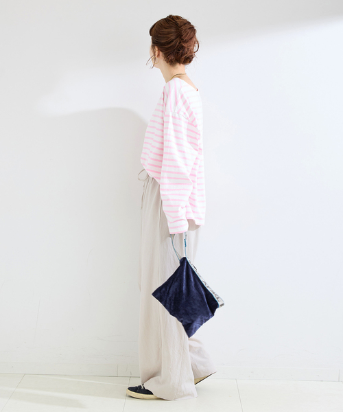 B.C STOCK(ベーセーストック)の「《追加》手洗い可 / フィブリルRelaxパンツ(その他パンツ・レディース・ブラック/チャコールグレー/ベージュ・MEDIUM/SMALL)」の12枚目の写真
