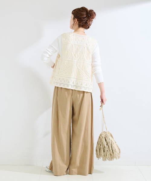 B.C STOCK(ベーセーストック)の「《追加》手洗い可 / フィブリルRelaxパンツ(その他パンツ・レディース・ブラック/チャコールグレー/ベージュ・MEDIUM/SMALL)」の19枚目の写真