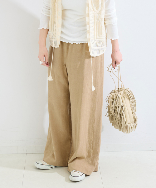 B.C STOCK(ベーセーストック)の「《追加》手洗い可 / フィブリルRelaxパンツ(その他パンツ・レディース・ブラック/チャコールグレー/ベージュ・MEDIUM/SMALL)」の21枚目の写真