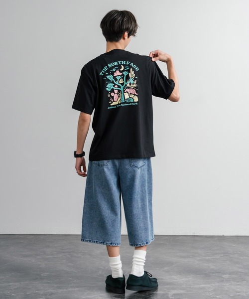 THE NORTH FACE(ザノースフェイス)の「THE NORTH FACE ザ・ノースフェイス M'S EVERGREEN S/S R/TEE 1 バックプリント半袖クルーネックTシャツ(Tシャツ/カットソー・メンズ・クリーム/ベージュ/ピンクベージュ/ブラック・L/M/XL)」の8枚目の写真