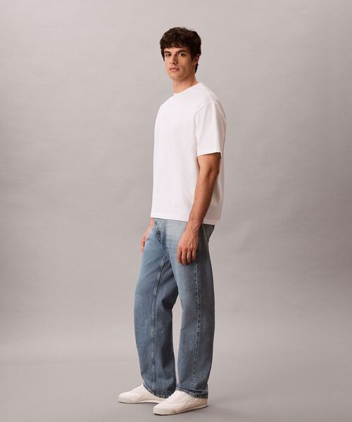 Calvin Klein(カルバン・クライン)の「ショートスリーブリラックス300Tシャツ(Tシャツ/カットソー・メンズ・グレー系その他/ブラック/ブルー系その他/ホワイト・L/M/S/XL)」の8枚目の写真