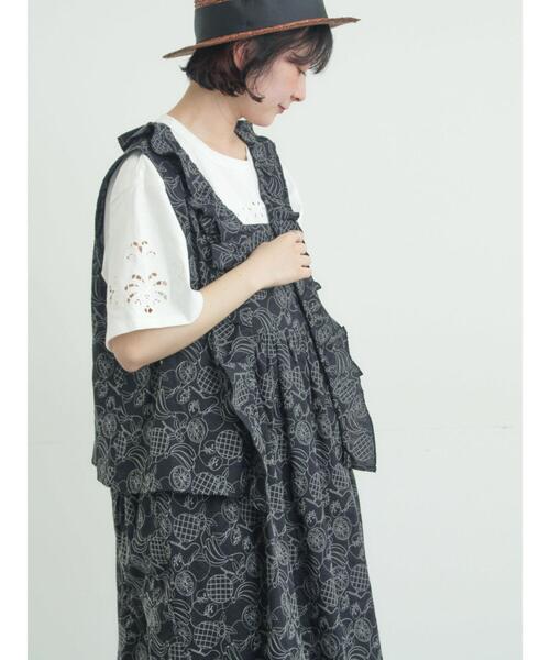 Samansa Mos2(サマンサ モスモス)の「【メルヘン×Samansa Mos2】総刺繍ベスト(ベスト・レディース・モカ/ブラック/オフホワイト・F)」の18枚目の写真