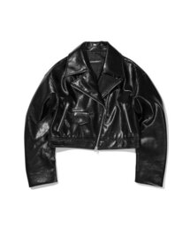 EXTRAORDINARY（エクストラオーディナリー）の「WOMEN ENAMEL JACKET  BLACK（ライダースジャケット）」