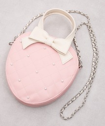 Sunny Side（サニーサイド）の「Sunny Side サニーサイド：Sweet　Magic　Strawberry　いちごショルダーバッグ いちご×パール キルティング2WAYバッグ（ショルダーバッグ）」