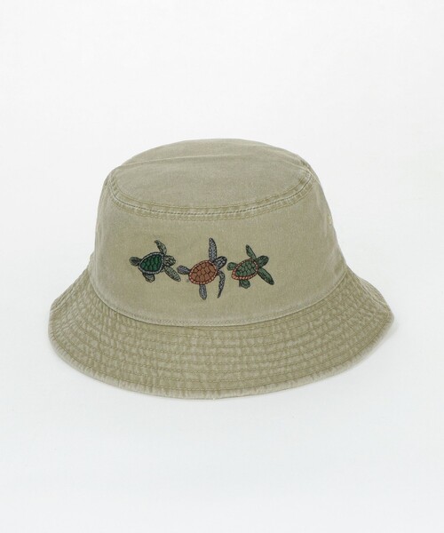 Steven Alan(スティーブンアラン)の「<ATLAS SCREEN PRINTING> TURTLE EMB HAT/ハット(ハット・メンズ・ベージュ・FREE)」の2枚目の写真