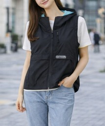 OUTDOOR UV フード付きライトベスト