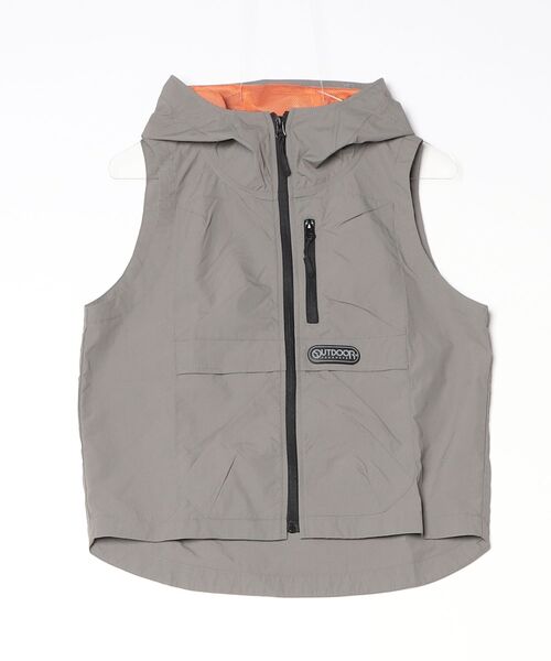 OUTDOOR PRODUCTS(アウトドアプロダクツ)の「OUTDOOR UV フード付きライトベスト(ベスト・レディース・カーキ/ブラック・LARGE/LL/3L/MEDIUM)」の7枚目の写真