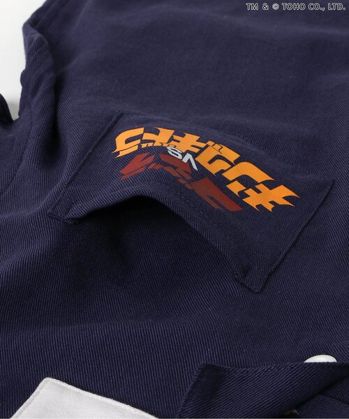 BREEZE(ブリーズ)の「【リンク】WEB限定 ゴジラ刺繍シャツ(シャツ/ブラウス・キッズ・ネイビー/ブラック・110/100/150/140/130/120)」の14枚目の写真