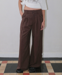 セール】TUCK WIDE PANTS [BROWN]（その他パンツ）｜ORDINARY HOLIDAY