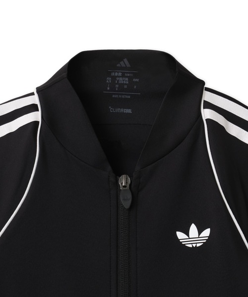 adidas(アディダス)の「adidas OG SPORT SUPERSTAR MIDLAYER SHIRT / アディダス オリジナルス スポーツ SST ミッドレイヤー シャツ(その他トップス・レディース・ブラック・S/M/L)」の2枚目の写真