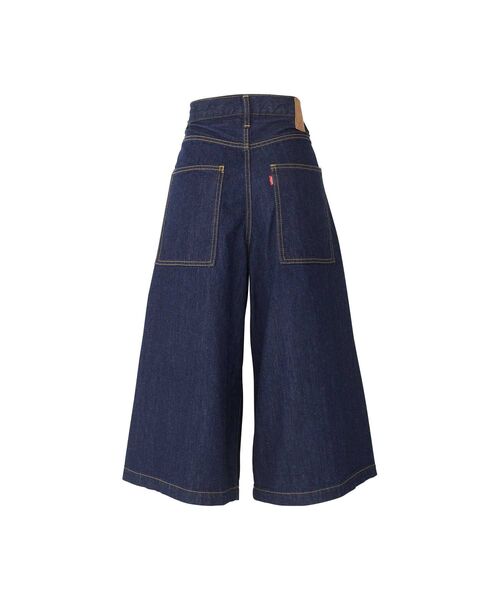 HYSTERIC GLAMOUR（ヒステリックグラマー）の「ニーダーツデニムハーフパンツ（デニムパンツ・レディース・ライトインディゴブルー/ブラック・SMALL/X-SMALL/MEDIUM）」の3枚目の写真