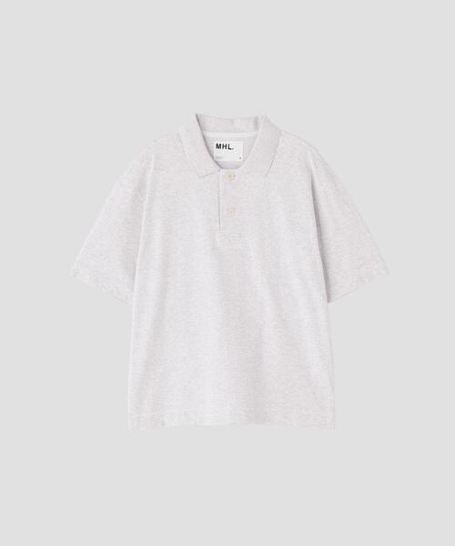 MHL.(エムエイチエル)の「MARL COTTON JERSEY TOP(Tシャツ/カットソー・メンズ・ネイビー/グレー系その他・LARGE/MEDIUM)」の5枚目の写真