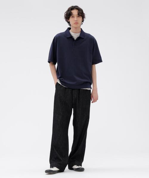 MHL.(エムエイチエル)の「MARL COTTON JERSEY TOP(Tシャツ/カットソー・メンズ・ネイビー/グレー系その他・LARGE/MEDIUM)」の7枚目の写真