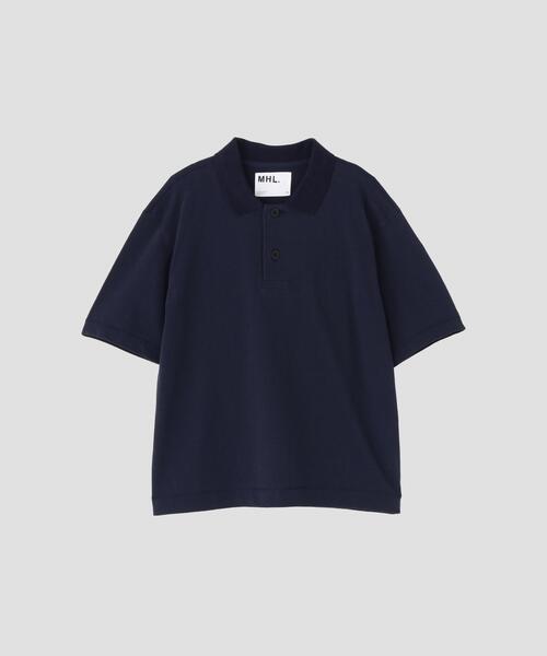 MHL.(エムエイチエル)の「MARL COTTON JERSEY TOP(Tシャツ/カットソー・メンズ・ネイビー/グレー系その他・LARGE/MEDIUM)」の10枚目の写真