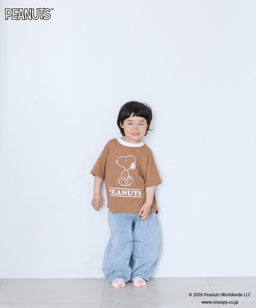 LOWRYS FARM（ローリーズファーム）の「【SNOOPY】リンガーTシャツ　656760（Tシャツ/カットソー・キッズ・シルバー/アイボリー/ブラウン系その他・120cm/130cm/140cm/150cm/110cm）」の22枚目の写真
