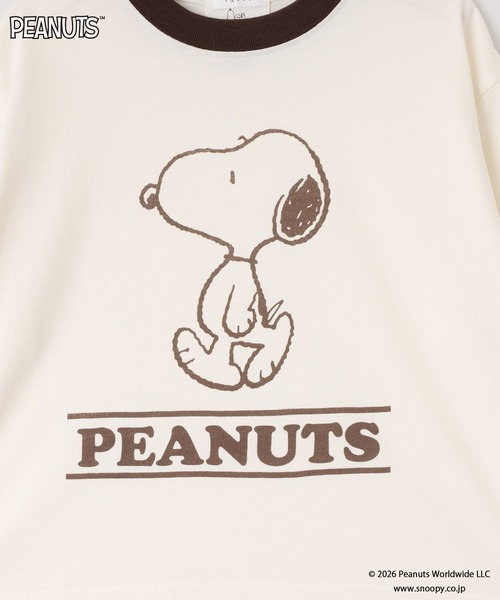 LOWRYS FARM（ローリーズファーム）の「【SNOOPY】リンガーTシャツ　656760（Tシャツ/カットソー・キッズ・シルバー/アイボリー/ブラウン系その他・120cm/130cm/140cm/150cm/110cm）」の10枚目の写真