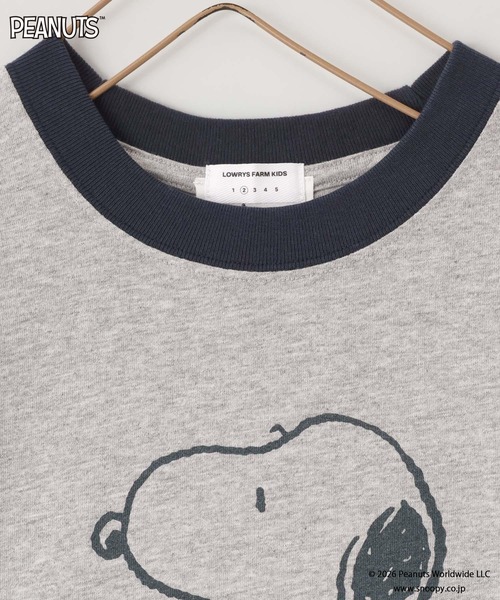 LOWRYS FARM（ローリーズファーム）の「【SNOOPY】リンガーTシャツ　656760（Tシャツ/カットソー・キッズ・シルバー/アイボリー/ブラウン系その他・120cm/130cm/140cm/150cm/110cm）」の14枚目の写真