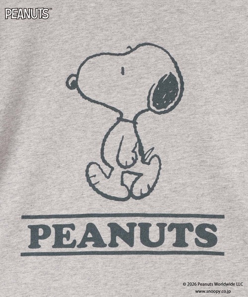 LOWRYS FARM（ローリーズファーム）の「【SNOOPY】リンガーTシャツ　656760（Tシャツ/カットソー・キッズ・シルバー/アイボリー/ブラウン系その他・120cm/130cm/140cm/150cm/110cm）」の15枚目の写真