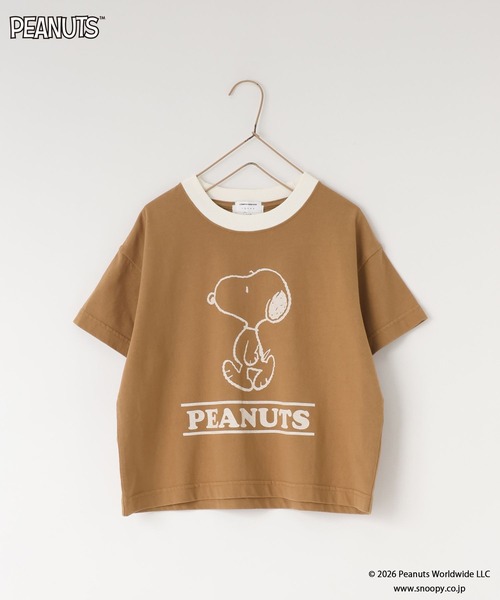 LOWRYS FARM（ローリーズファーム）の「【SNOOPY】リンガーTシャツ　656760（Tシャツ/カットソー・キッズ・シルバー/アイボリー/ブラウン系その他・120cm/130cm/140cm/150cm/110cm）」の16枚目の写真