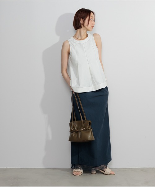 OandI(オーアンドアイ)の「バックスリットレースヘムスカート(スカート・レディース・ブラウン/ベージュ/ネイビー・M)」の18枚目の写真