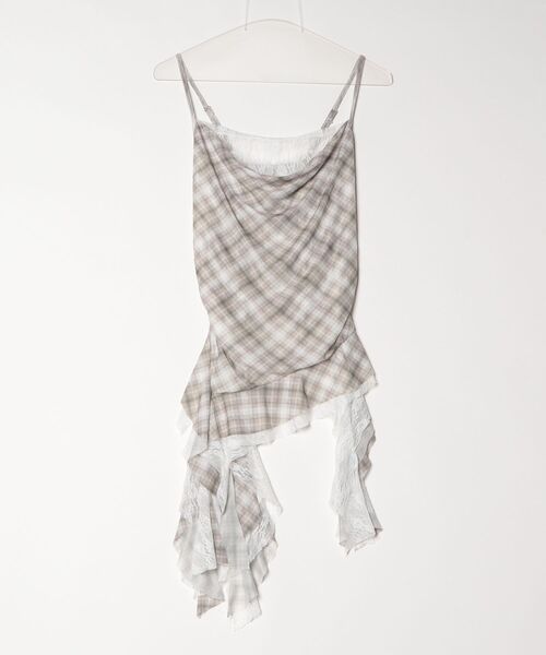 tinkerend（ティンカーエンド）の「Hem FrillLlace Camisole / 裾フリルレースキャミソール（キャミソール・レディース・ベージュ・FREE）」の13枚目の写真
