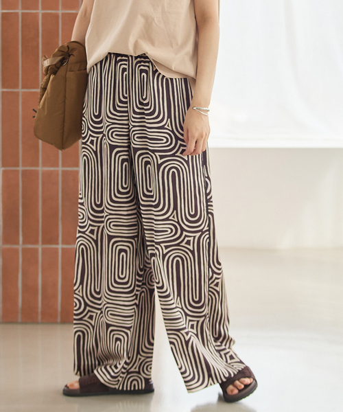 JOURNAL STANDARD(ジャーナルスタンダード)の「Multi Satin Pt Piping パンツ(その他パンツ・レディース・ブラウン/ブラック/ブルー・FREE)」の3枚目の写真