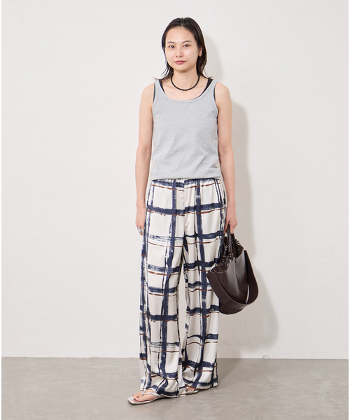 JOURNAL STANDARD(ジャーナルスタンダード)の「Multi Satin Pt Piping パンツ(その他パンツ・レディース・ブラウン/ブラック/ブルー・FREE)」の8枚目の写真