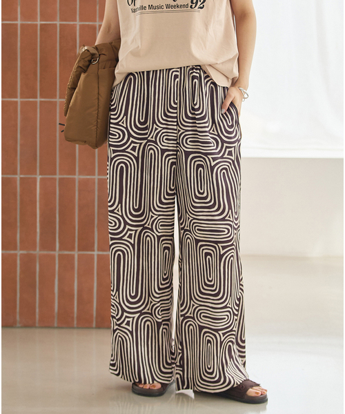 JOURNAL STANDARD(ジャーナルスタンダード)の「Multi Satin Pt Piping パンツ(その他パンツ・レディース・ブラウン/ブラック/ブルー・FREE)」の22枚目の写真